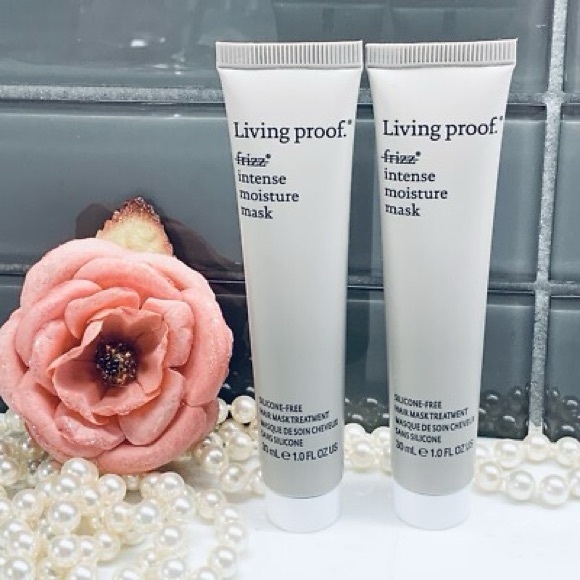 Living Proof No Frizz Intense Moisture HAIR Mask silicone-free New Set of 2! GWP - Picture 2 of 3